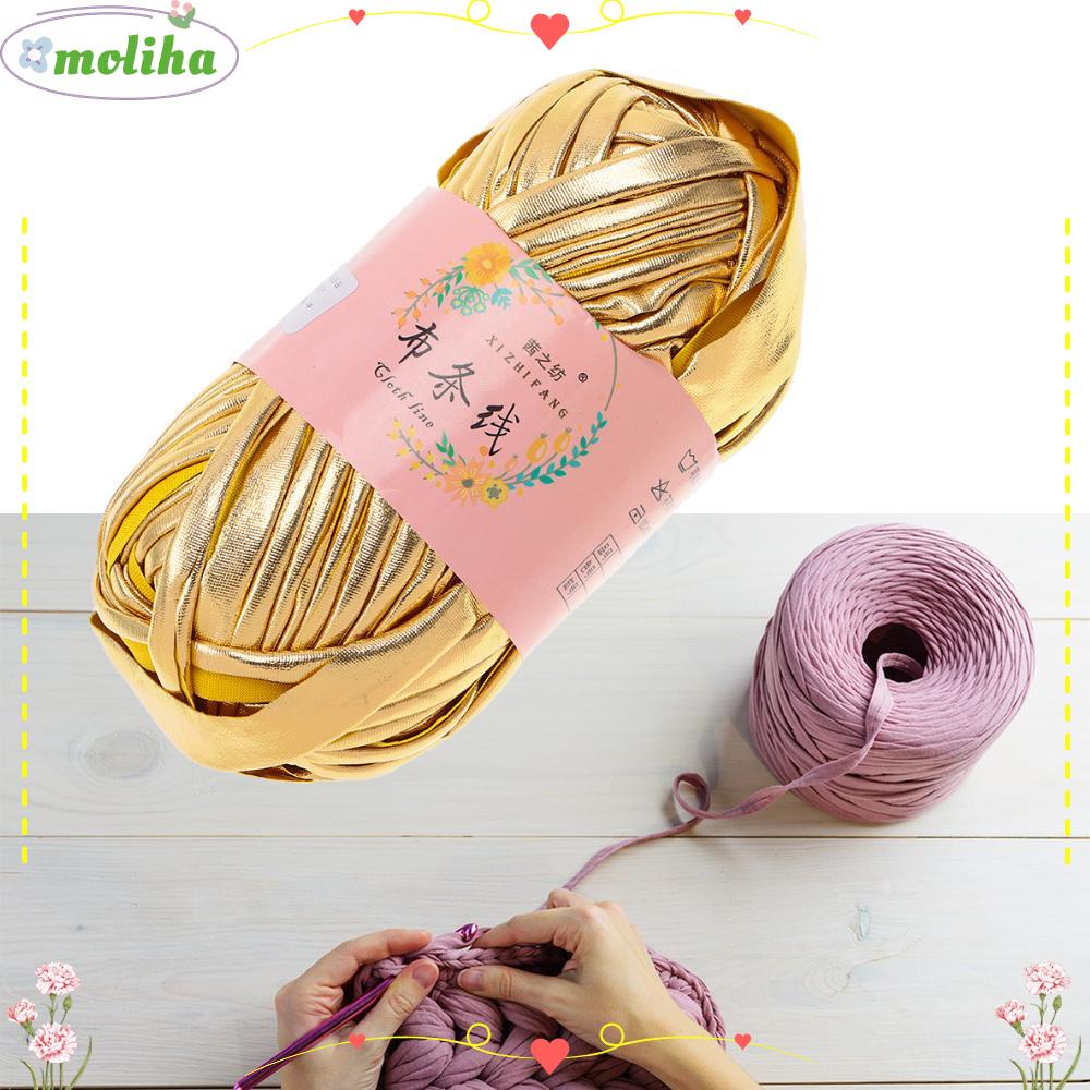 MOLIHA Crochet Yarn, Shiny Magic Color Yarn Ball, Novel Functional ...