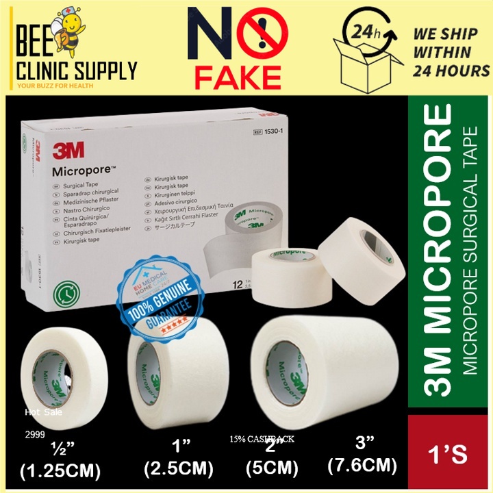 3M Micropore Surgical Tape 5cm X 9.1m, Guaranteed Cheapest on