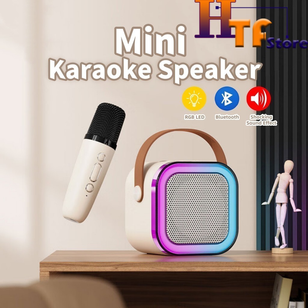 Mini Karaoke Speaker K12 Wireless Portable Home KTV With Microphone ...