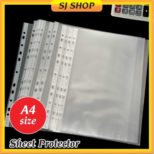 A4 11 Hole Sheet Protector 10 sheets Clear Sheet Protector A4 Paper