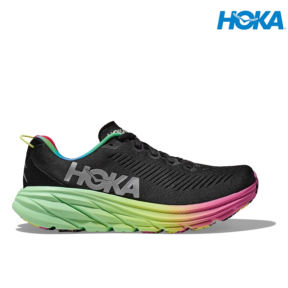 Hoka Men Rincon 3 Running Shoes Wide Black / Silver Shopee Malaysia