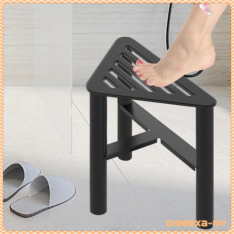 [DirerxaMY] Shower Foot Stool Corner Shower Stool Lightweight Washable
