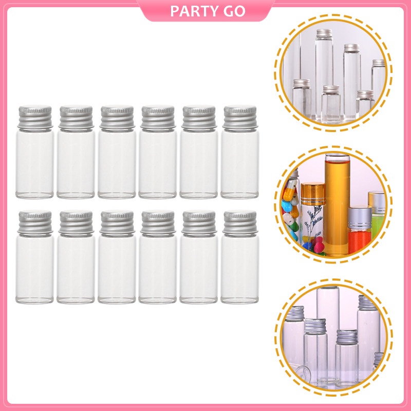 Glass Airtight Containers Lab Glass Bottle Liquid Vials Sealing Liquid