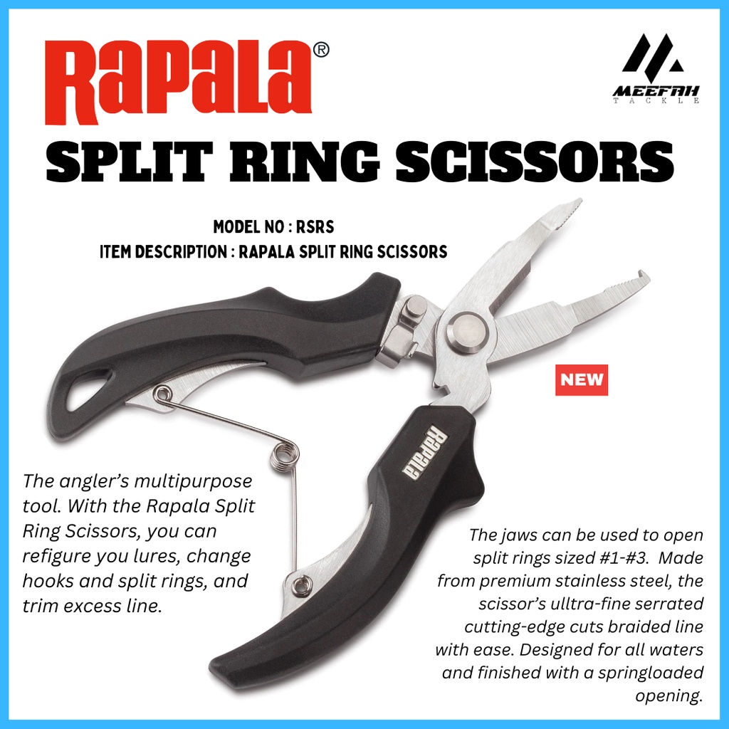 Rapala Split Ring Scissors [RSRS]