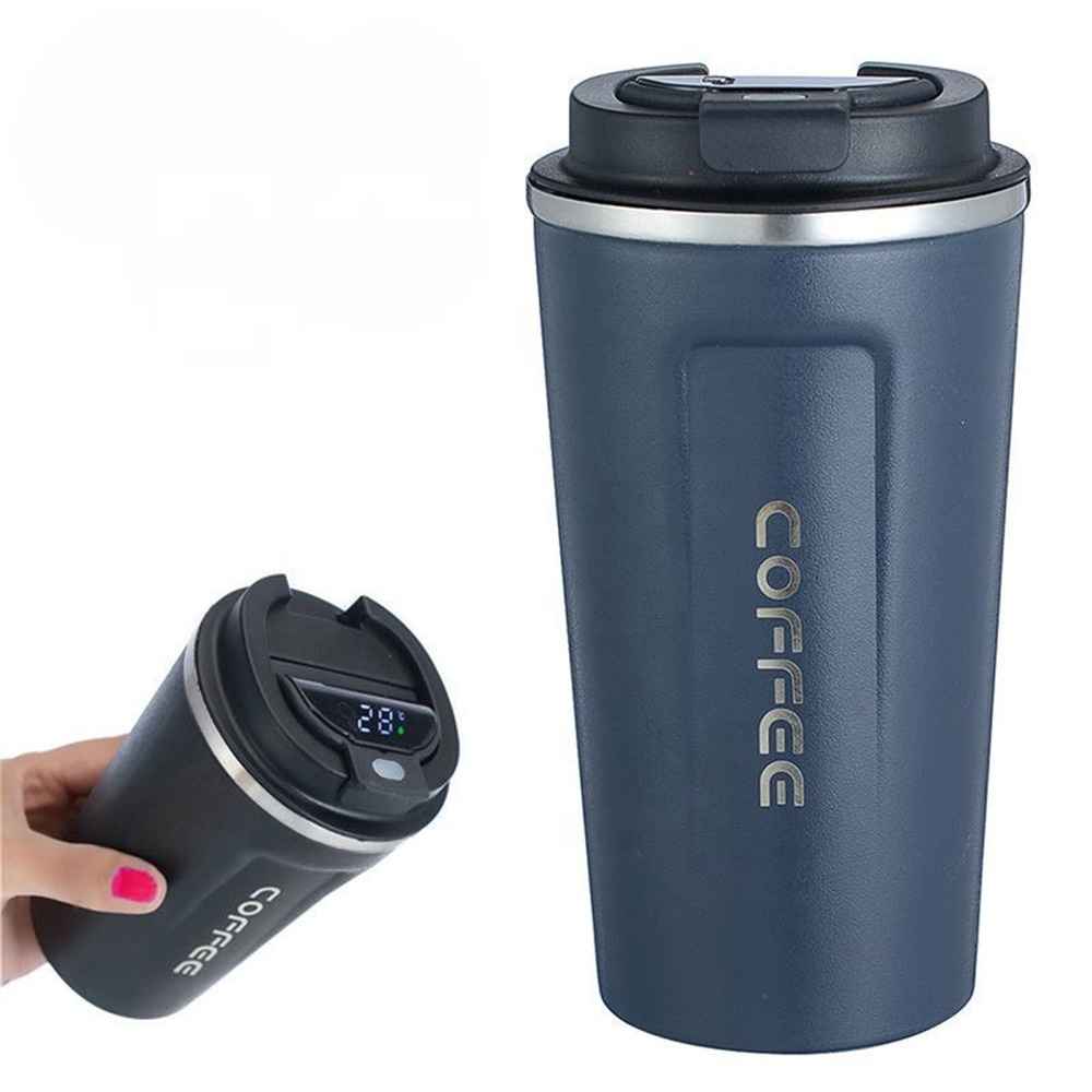 Stainless Steel Smart Coffee Cup Thermos Cup with Smart Temperature Display Portable Travel Cup