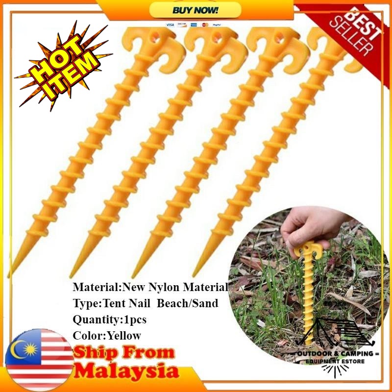 6 Piquets De Tente Titanium Solides - Pour Camping, Randonnée - Ultra Légers Et Durables - Marque Goshawk