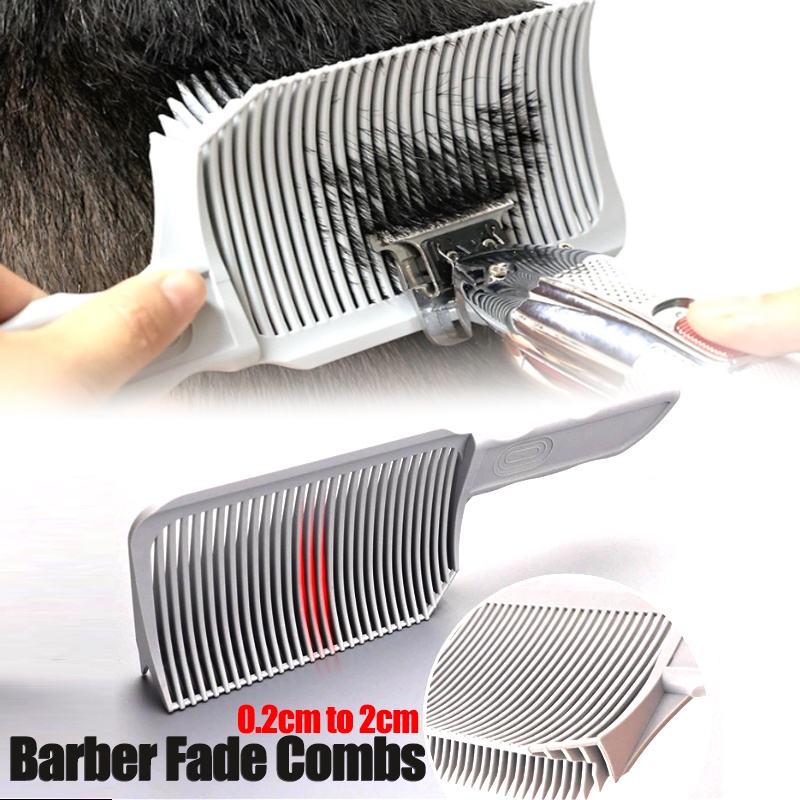 Gradienter Design Barber Fade Combs Men Curved Positioning Clipper Comb ...