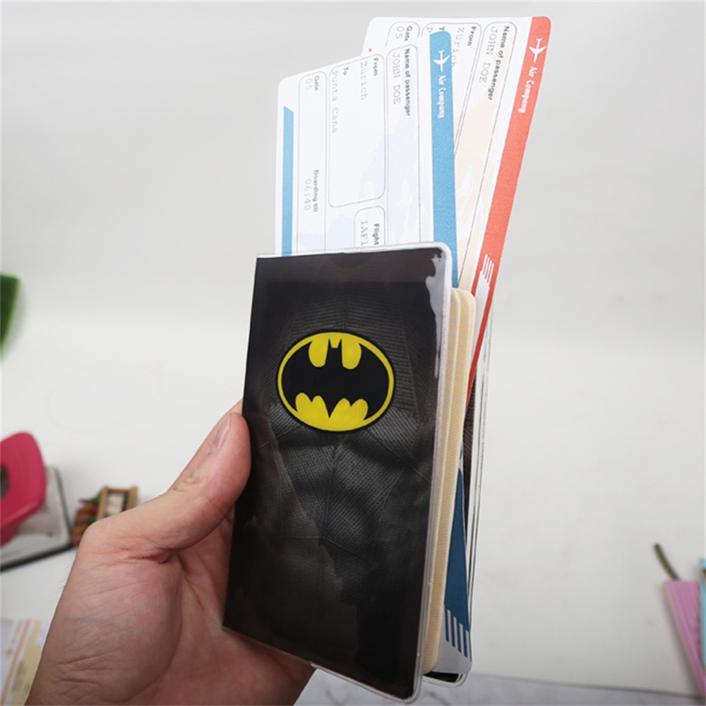 Cartoon Anime Passport Holder Cover Frozen Pokemon Mario Melody Marvel SpiderMan Batman Iron