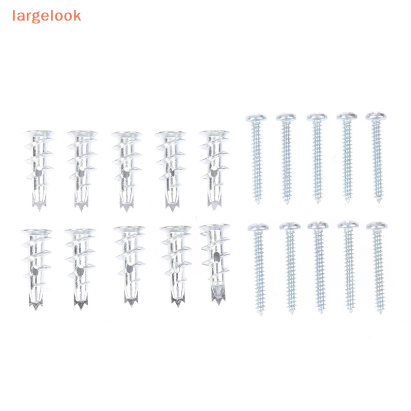 [largelook] 10sets Zinc Alloy Plasterboard Drywall Anchor Hollow Wall
