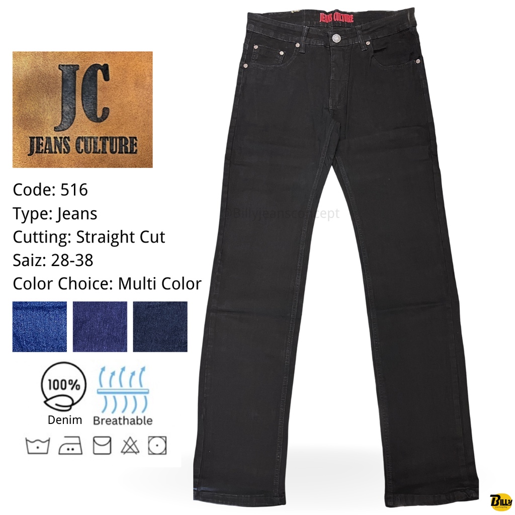 JEANS CULTURE Brand Men’s Straight Cut Jeans ( 556 ) | Shopee Malaysia