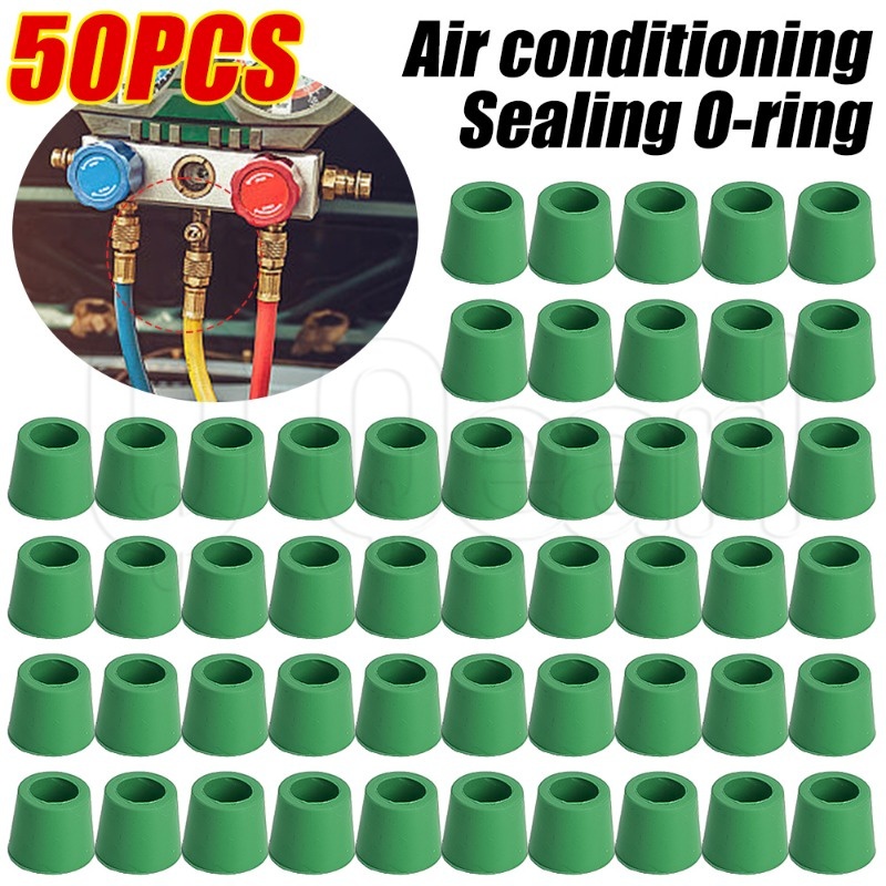 50Pcs 1/4'' Valve Charging Hose Gasket / Car Air Conditioning ORing