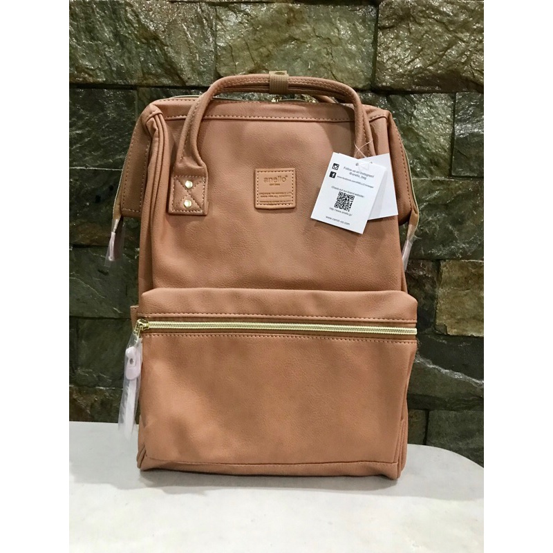 anello leather backpack malaysia AT-B1211-BK PU Backpack, Large, Black Fashion Anello Bags Anello Medium Backpack