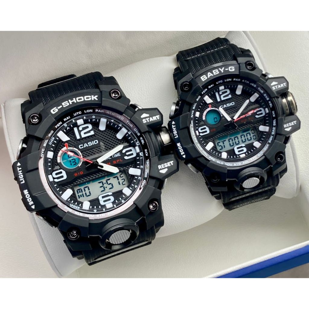 SPECIAL PROMO CASIO G SHOCK JAM TANGAN GA110 DUAL TIME RUBBER STRAP WATCH SET FOR COUPLES WITH BOX Shopee Malaysia