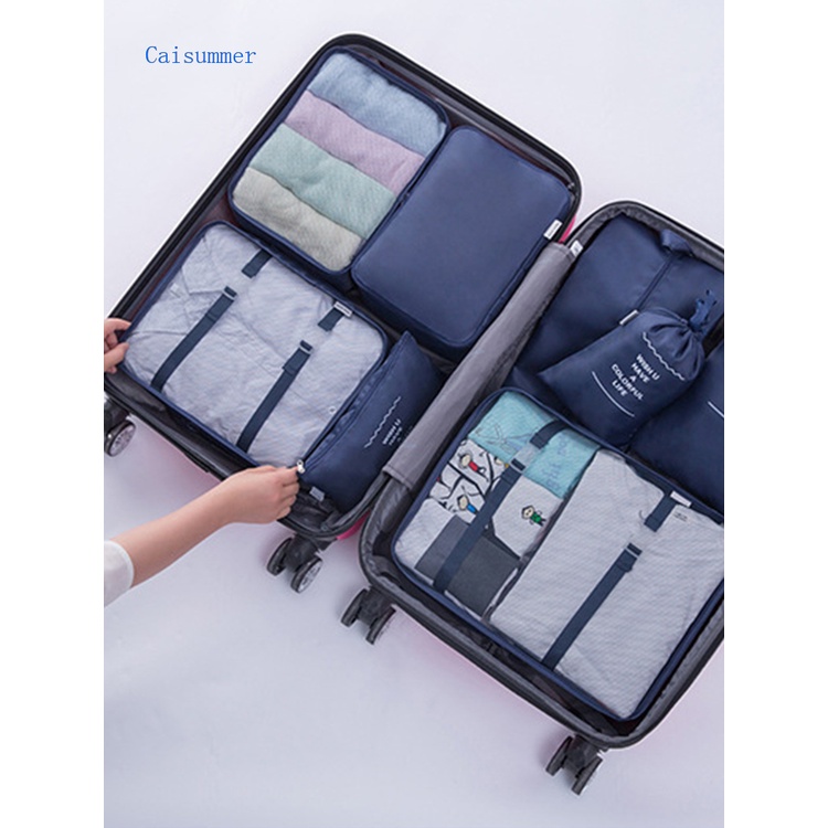 Caisummer Uningt Packing Cubes for Suitcases 6 Pieces, Light Packing