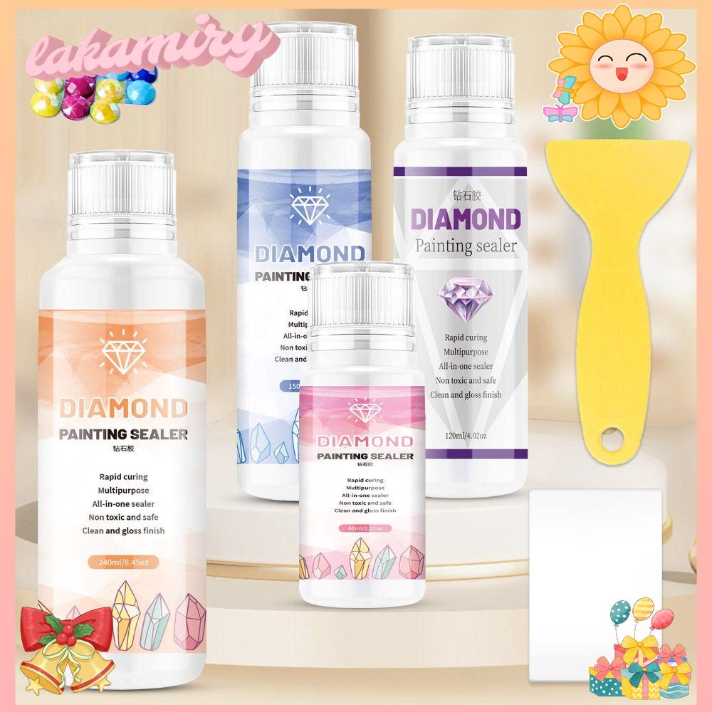 LAKAMIRY DIY Conserver, 120ML Transparent Diamond Painting Sealer