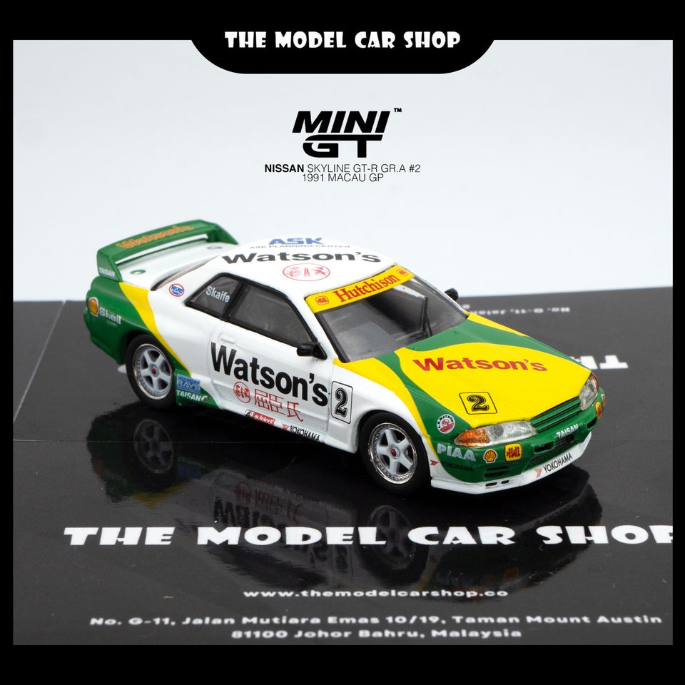 [MINI GT] Nissan Skyline GT-R (R32) GR.A #2 1991 Macau GP | Shopee Malaysia