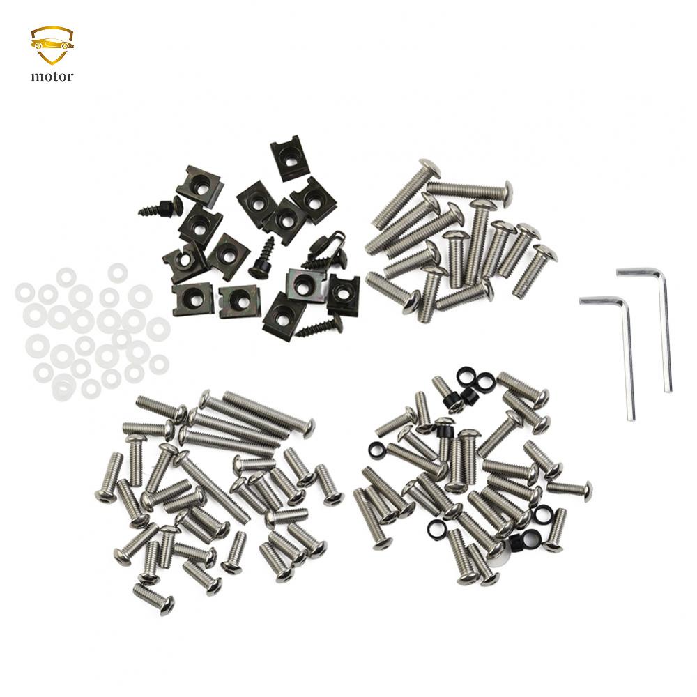 MOTORLANDFairing Bolt Kit 155pcs/Set Bodywork Fittings For Kawasaki