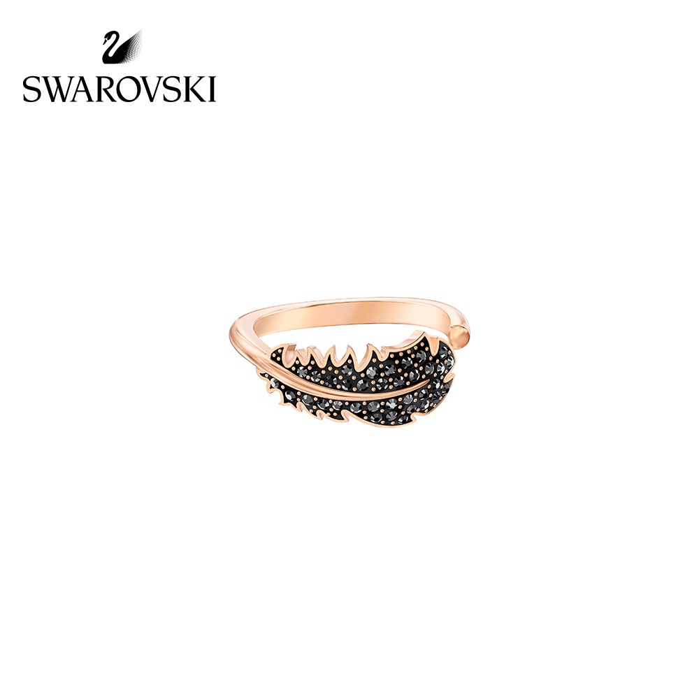 Swarovski feather ring sale