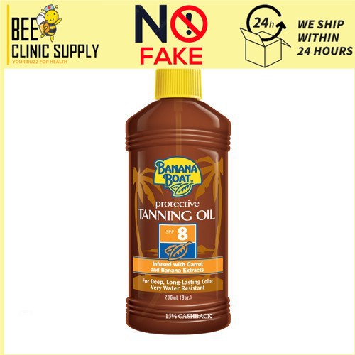 BANANA BOAT Protective Tanning Oil SPF8 (236ml) Shopee Malaysia