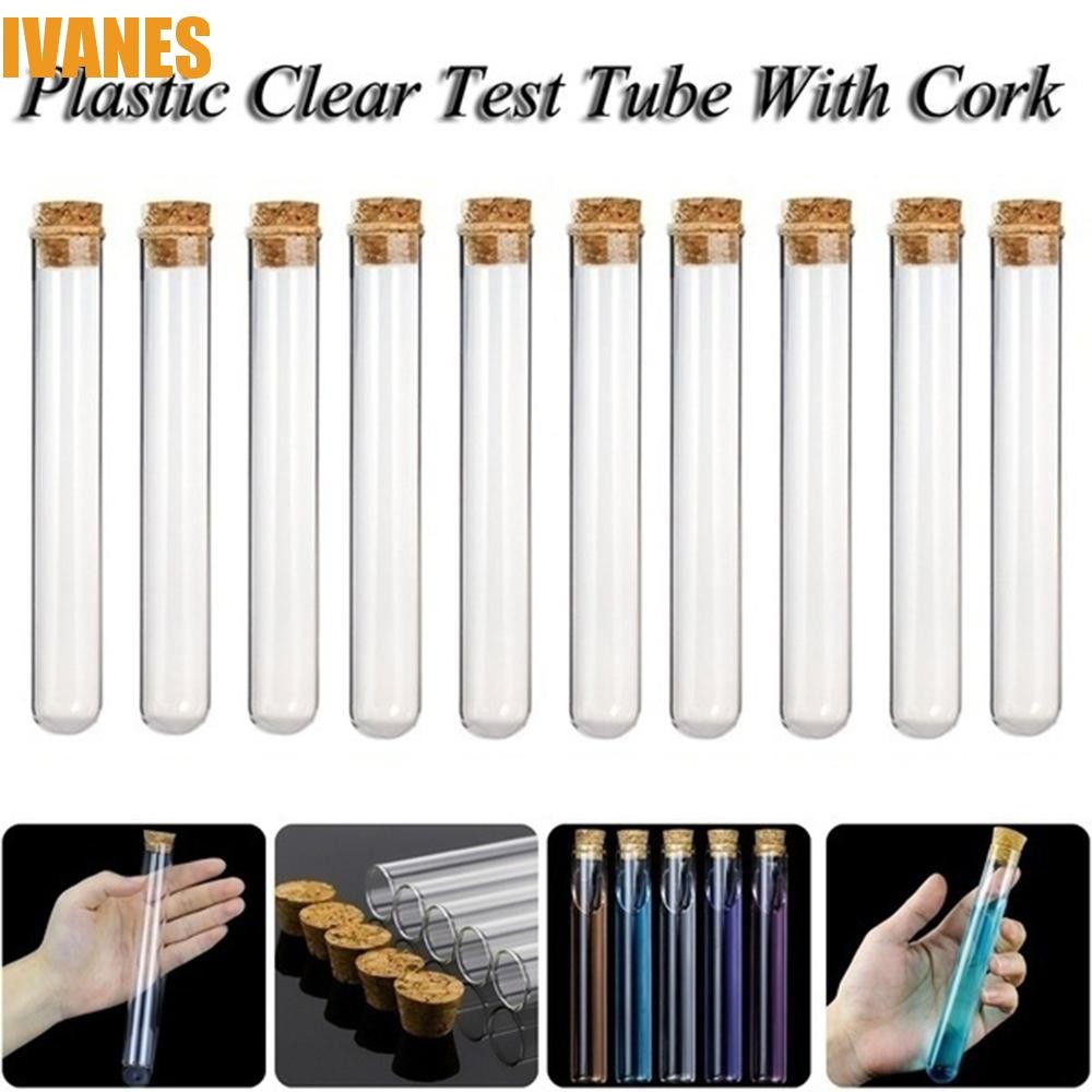 IVANES Laboratory Clear Plastic Test Tubes Halloween Various uses Lab ...