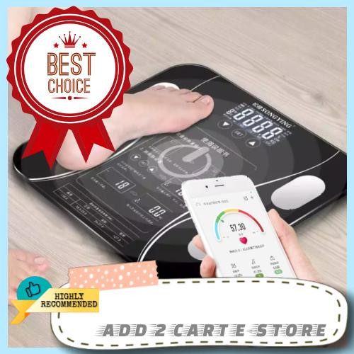 Ready Stock 80 in 1 Smart Body Fat Analyser Weighing Device Digital