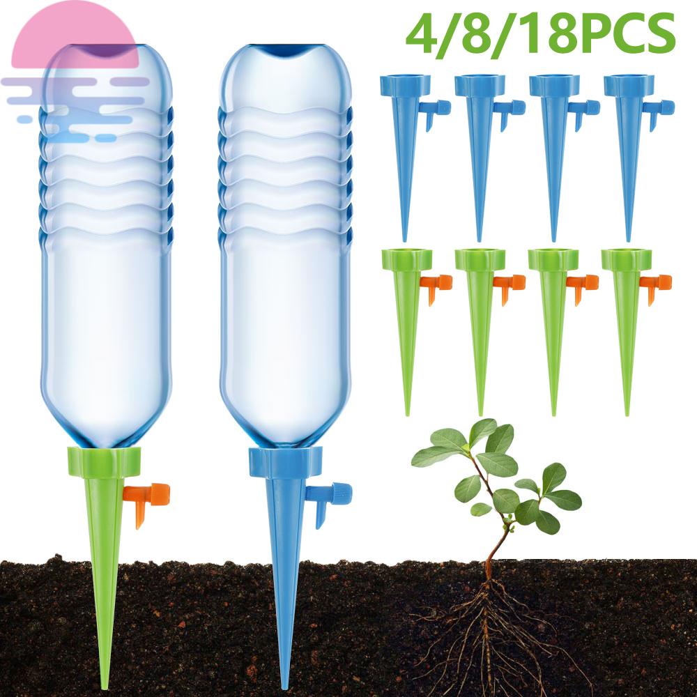 18/8/4Pcs Self Watering Spikes Flower Pot Drip Irrigation Automatic
