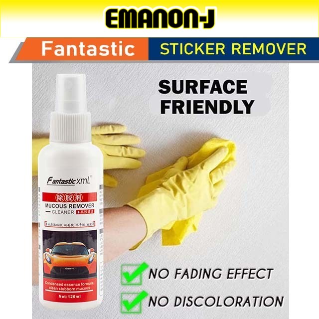 Fantastic Sticker Remover Spray Buang Sticker Cleaner 120ML Remove ...