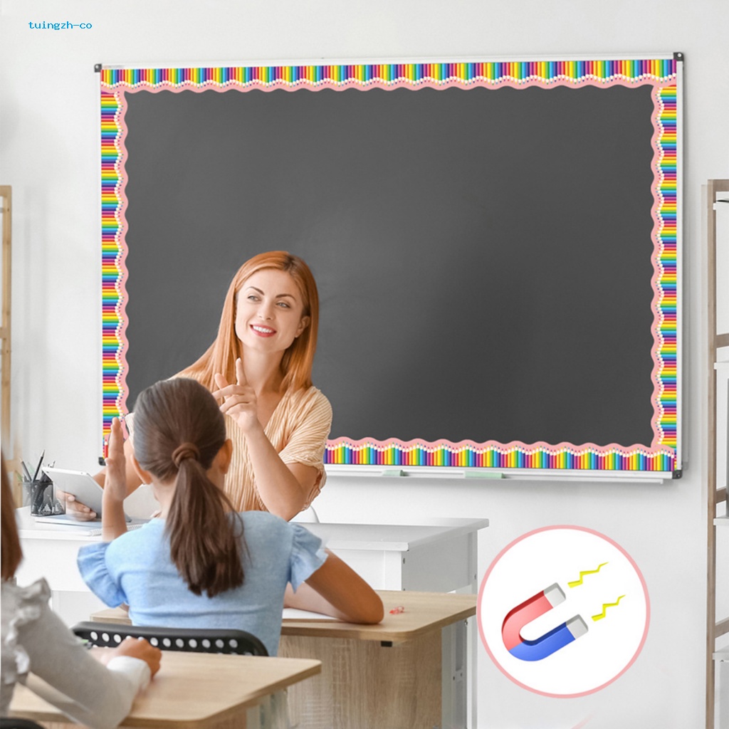 tuingzh Glossy Black Bulletin Board Paper Reusable Stickers