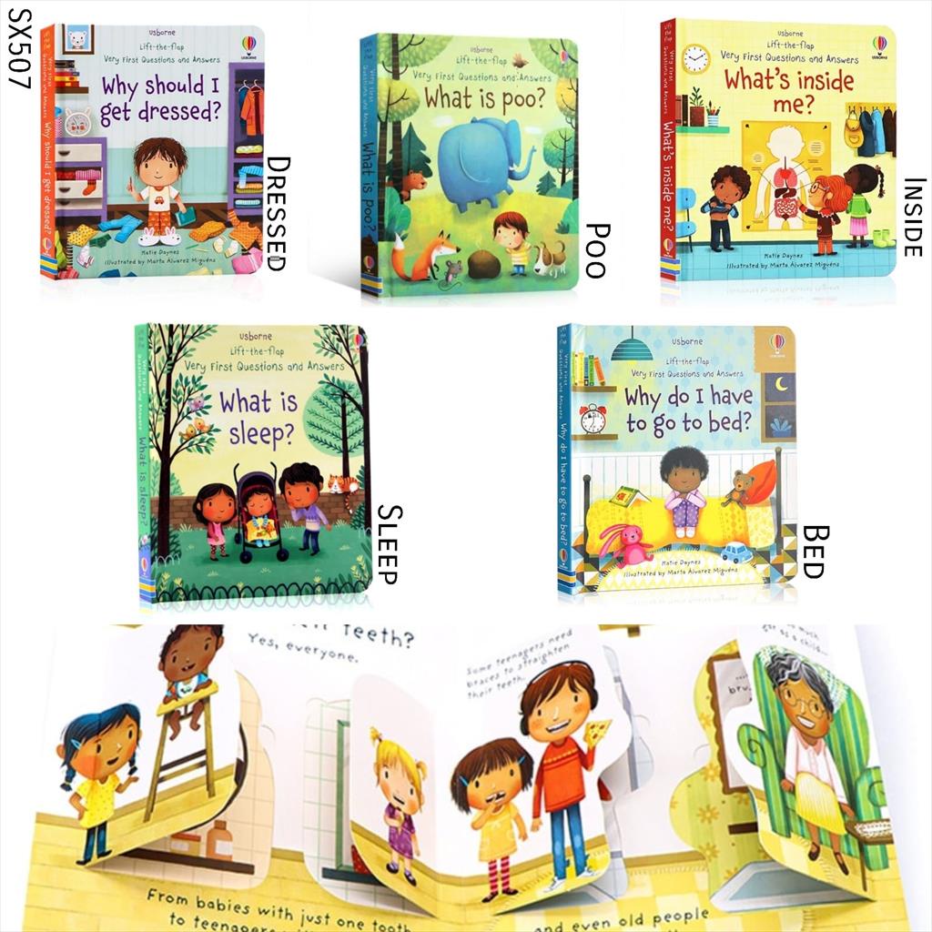 (MARALICRAFT) Sx507 Usborne Lift The Flap Educational Story Book