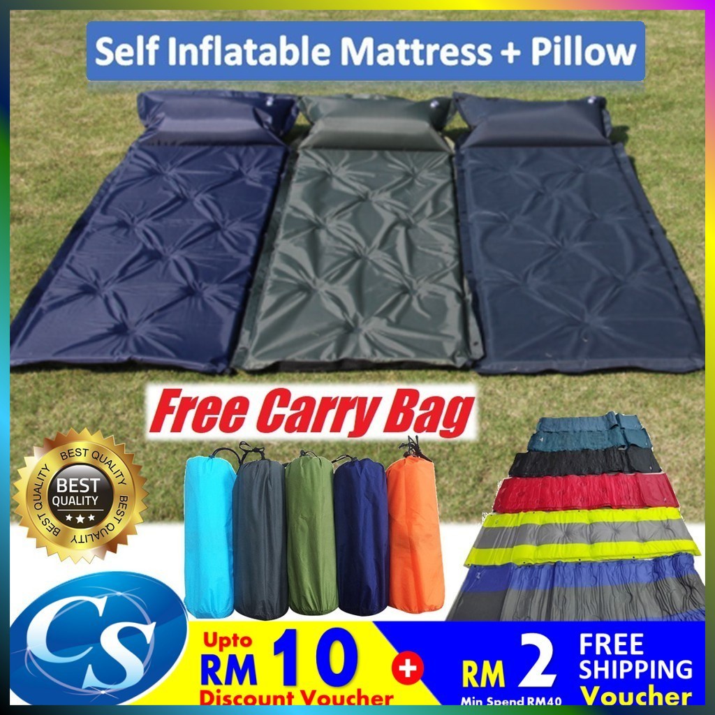 🔥LOWEST PRICE🔥 Self Inflatable Camping Air Mat Sleeping Mattress