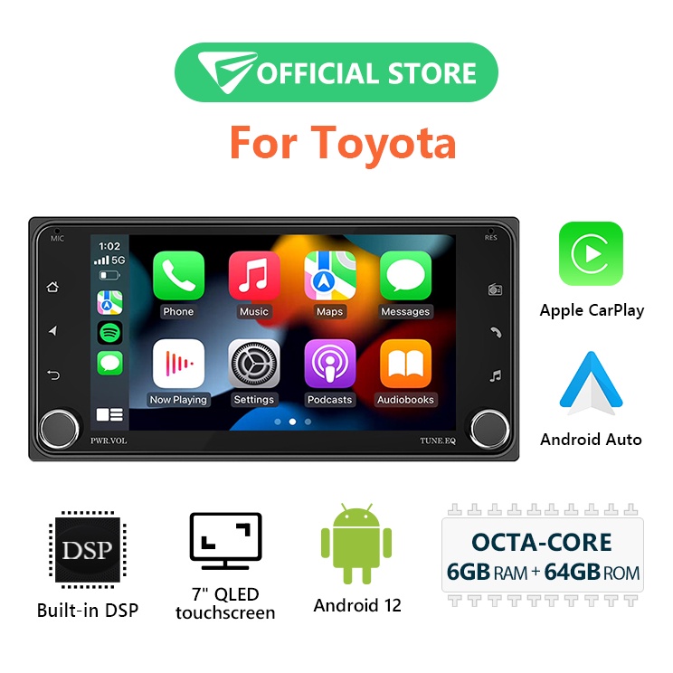 Eonon Android 12 Toyota Perodua Myvi Android Player with Apple CarPlay