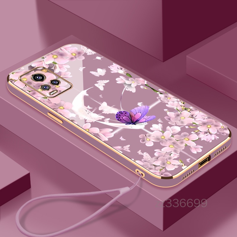 Phone Case For Vivo Y36 5G Cover Protective Matte Shockproof Transparent  Soft Slim Silicone Bumper Butterfly For Vivo Y 36 Funda