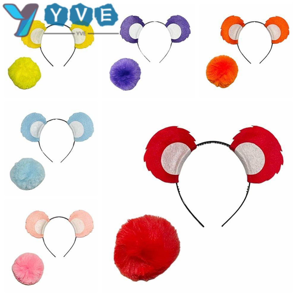 YVE Cosplsy Costume, with Ears and Tail Animal Costume Ears Headband ...