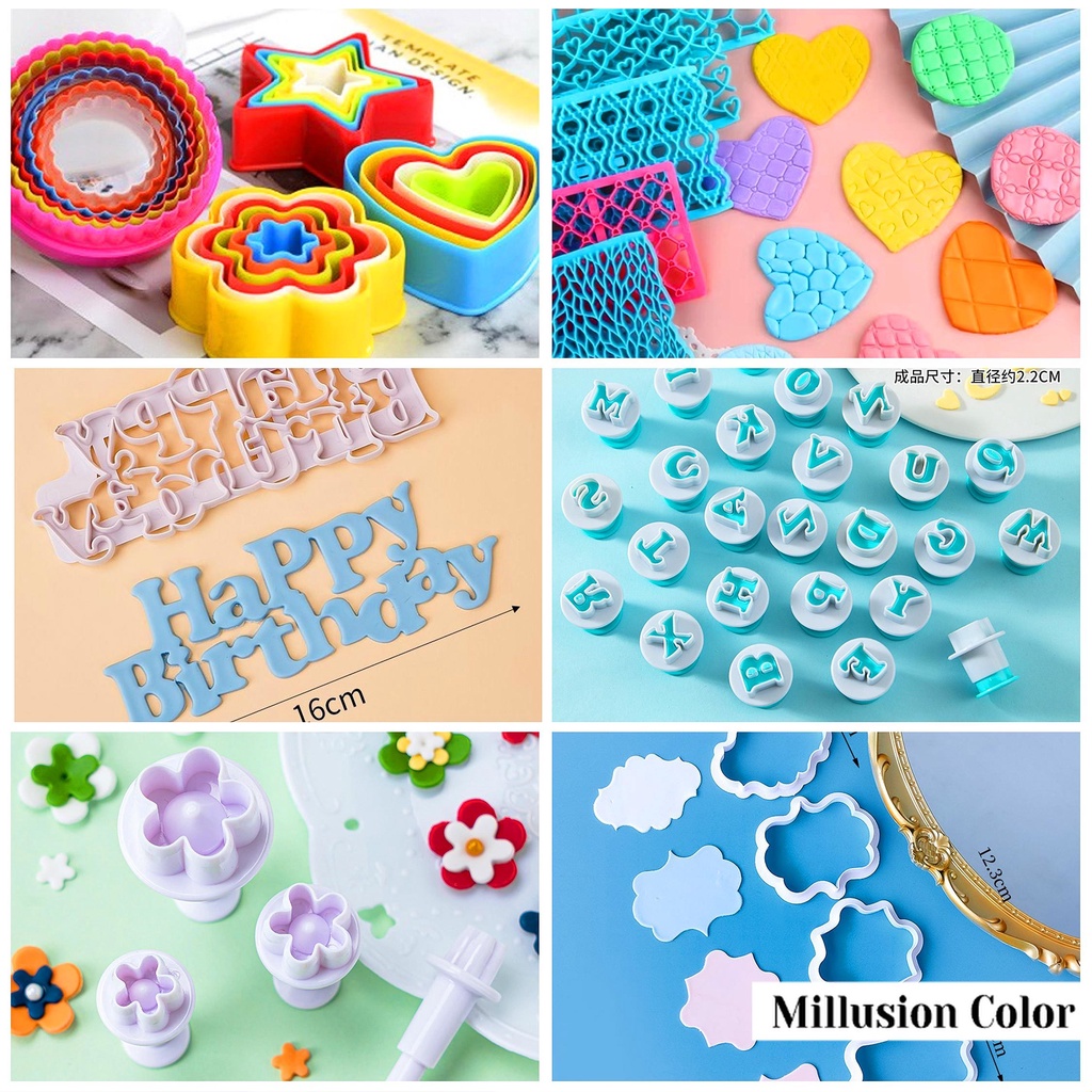 35 Designs Cookie Cutters Tools Cake Stamp Mold Cookies Mold Cookie ...