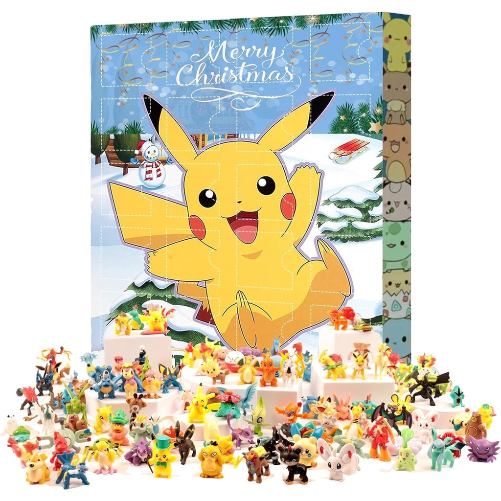 Pokémon Christmas Advent Calendar, 2023 Countdown Calendar, 24 Days of