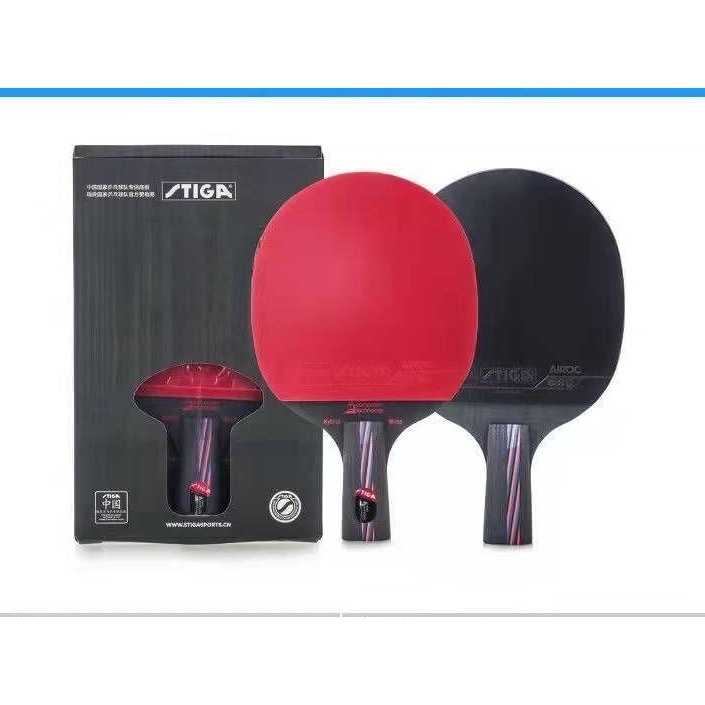 Stiga Table Tennis Racket Nano Carbon King 9.8 Ebony 7 Blue Standard