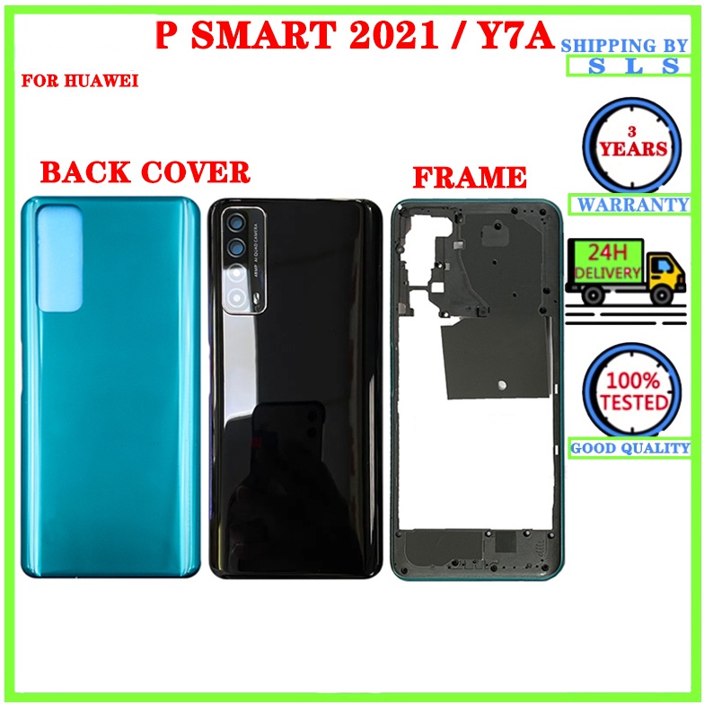BRAND SET Custodia Per Huawei P Smart 2021 / Y7A - Cover Posteriore In Vetro Temperato Con Bordo Morbido TPU - Modello Cielo Stellato Viola, Antiurto