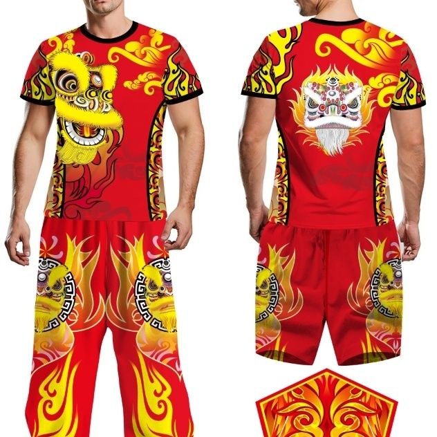 ((Ready Stock Fast Shipping, Lion Dance Costume Dragon Lion Dance ...