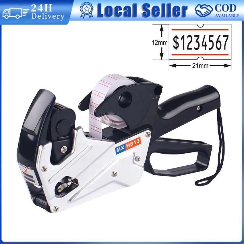 MX-H813 8 Digits Price Tag Gun Pricing Display Tool Price Labeller Tag ...