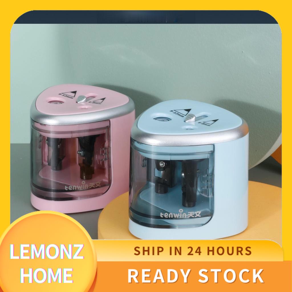 Electric Two Holes Pencil Sharpener Automatic Pencil Sharpeners Home ...
