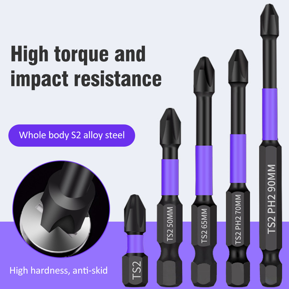 High Magnetic Screwdriver Drill Bit Set - 6pcs K5 Impact Resistant Non - View #8