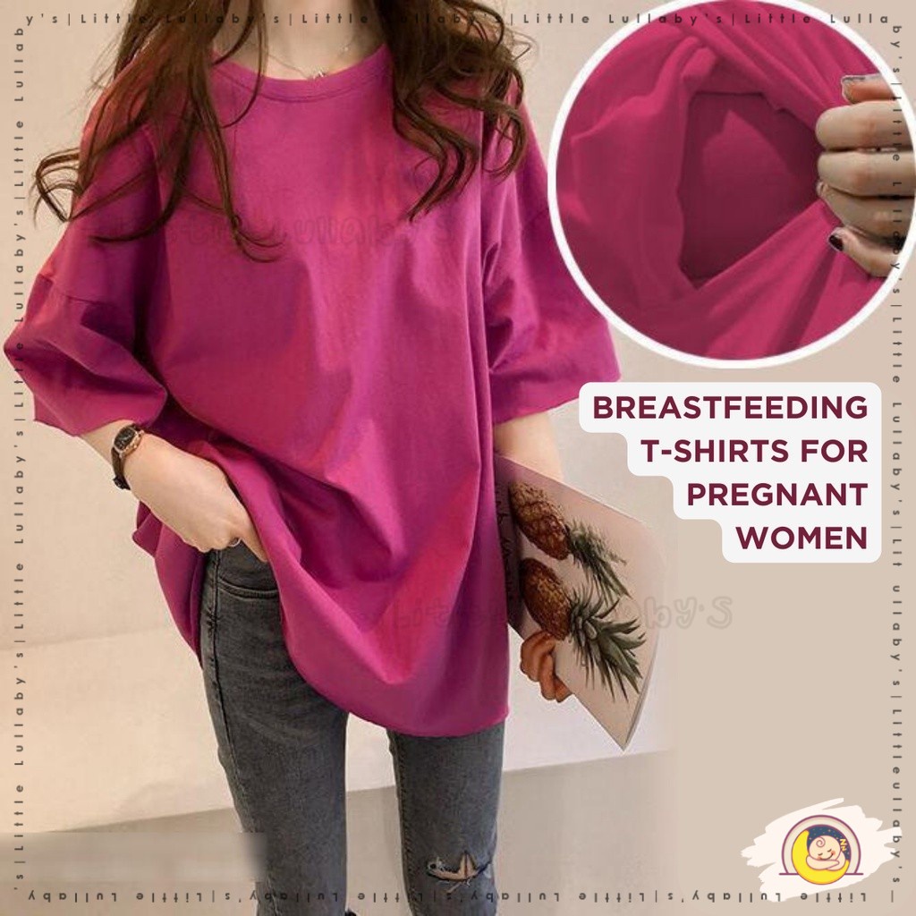 Breastfeeding TShirt Dress Breastfeeding Friendly Nursing Blouse Mom