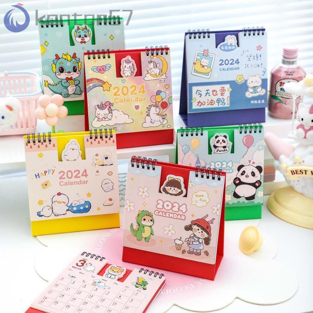 KENTON 2024 Calendar, Agenda Organizer Weekly Schedule Cartoon Desk ...