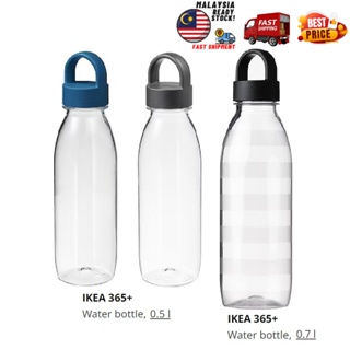 IKEA 365+ water bottle, stripe/dark gray, 24 oz - IKEA