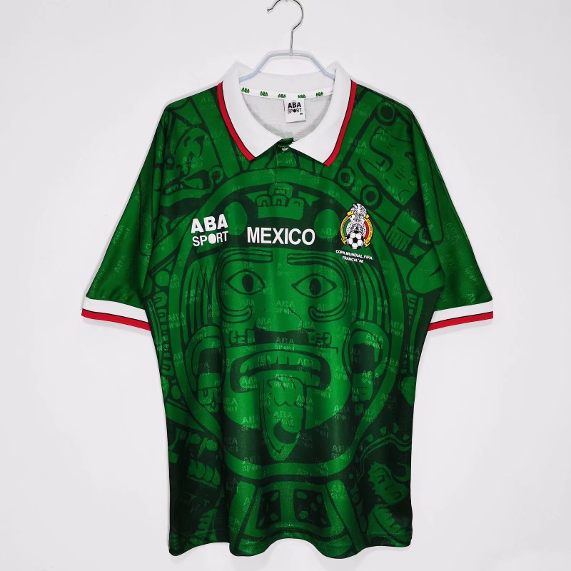 Aba Sport Mexico Authentic 1998 World Cup Soccer Jersey