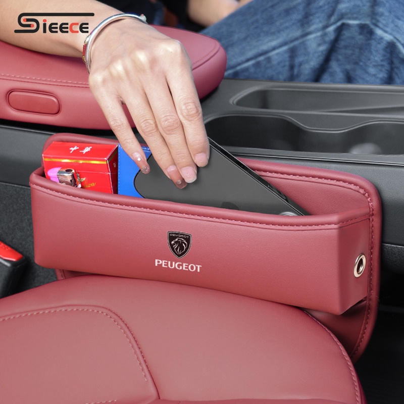 Sieece Leather Car Seat Gap Organizer Car Interior Accessories For