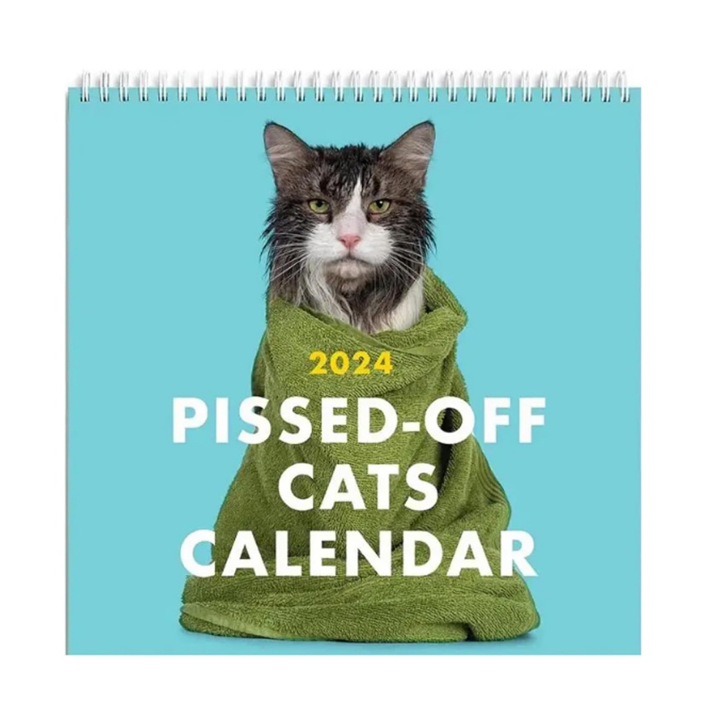 [poslajudo] 2024 Cat Calendar Office Calendar 2024 Pissedoff Cats