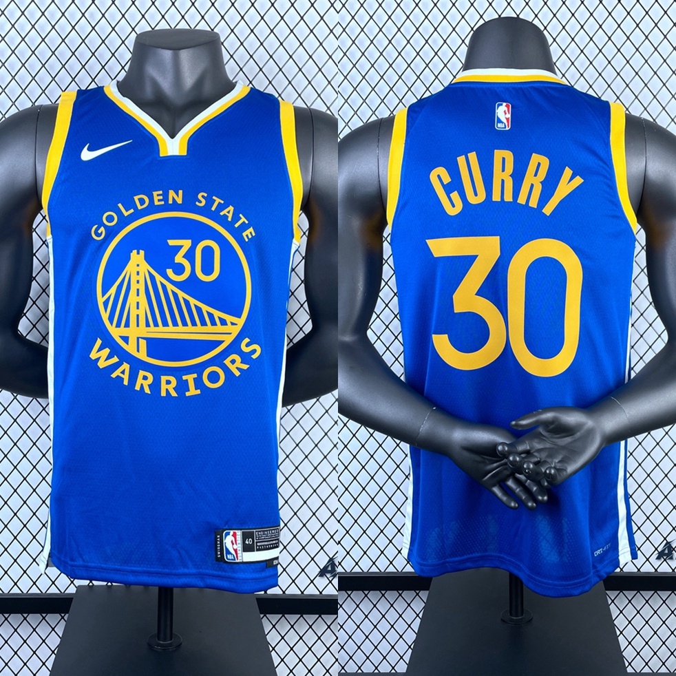 2023NBA Golden State Warriors jersey Stephen Curry blue basketball