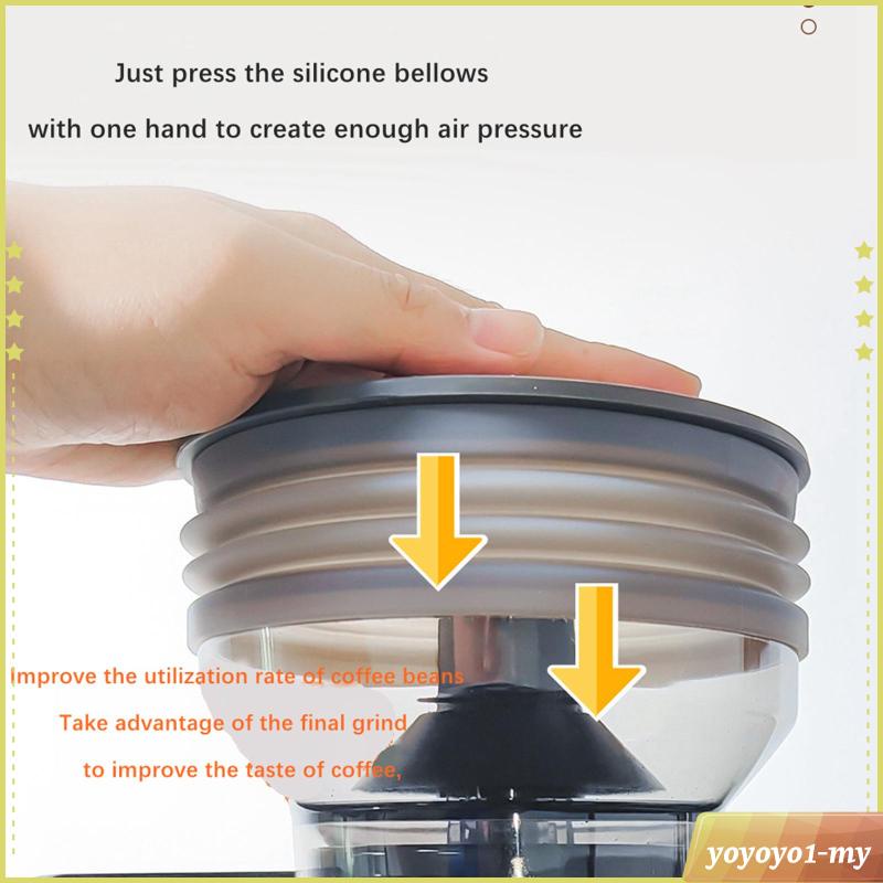 [YoyoyocfMY] Grinder Single Dose Hoppers Bellow Blowing Bean Bin for Espresso Machine Shopee