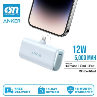 Anker Nano Power Bank 5000mAh Portable Charger Built-in Connector  MFi-Certified